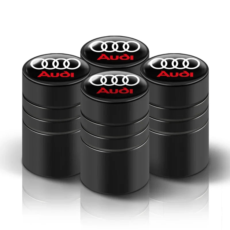 4Pcs Car Wheel Tire Valve Caps Tyre Stem Cover Bolt-In Accessories for  Sline A6 Q7 A7 S3 A8 A3 RS A1 A5 A4 Quattro Q5 Q3 TT