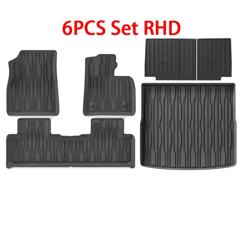 For BYD Seal U Sealion 6 Song plus 2021-2025 2026 TPE Floor Mats and Cargo Liner, All Weather Floor Liners Trunk Mat LHD & RHD