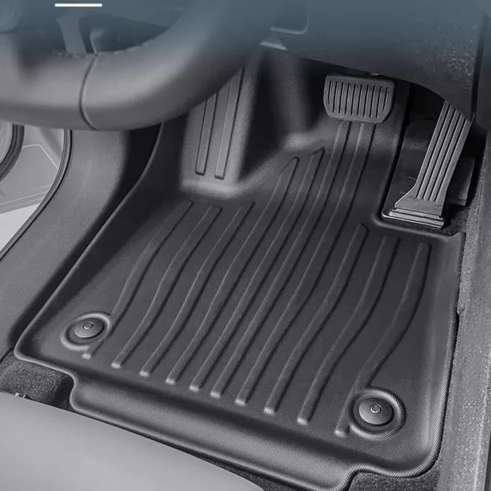 For Volvo EX30 2024 2025 Left & Right Hand Drive TPE Floor Mats Trunk Mat, All Weather Waterproof Cargo Liner Backrest Protector