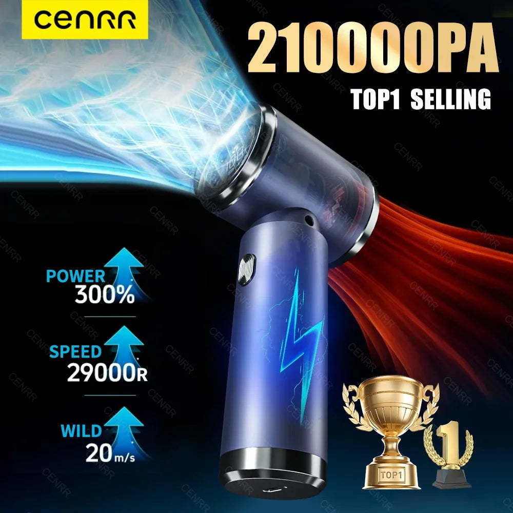 210000PA Car Vacuum Cleaner Mini Wireless Handheld Portable Vacuum Cleaner Strong Suction Vacuum Cleaner Cleaning Machine