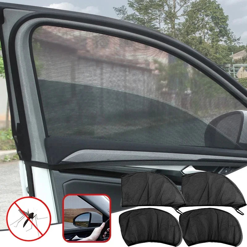 Car Window Mesh Sunshade Heat Insulation and Sun Protection Strong Magnetic Sunshade Suitable for Car Side Window Sunshades
