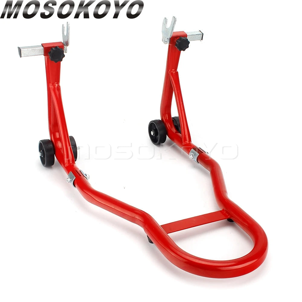 750LB Motorcycle Stand Universal Rear Wheel Support Frame Adjustment Width 7.48"-13.38" Motorbike Lift Stands Tire Repair Tools