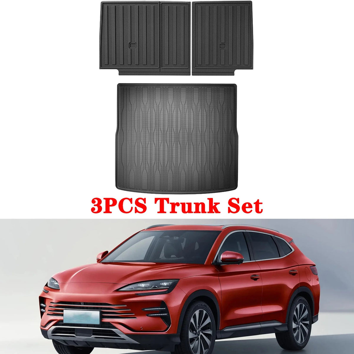 For BYD Seal U Sealion 6 Song plus 2021-2025 2026 TPE Floor Mats and Cargo Liner, All Weather Floor Liners Trunk Mat LHD & RHD