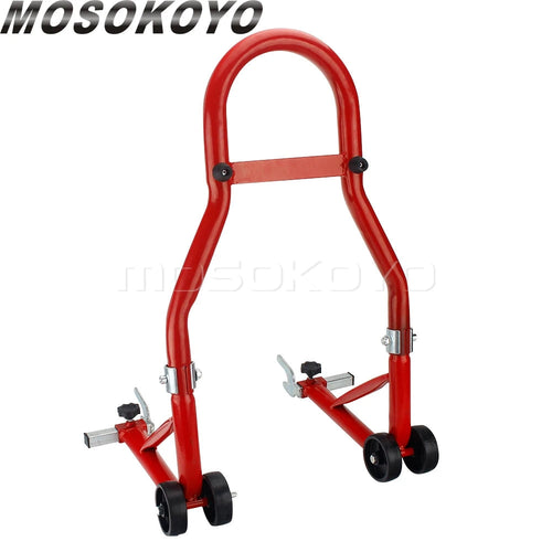 750LB Motorcycle Stand Universal Rear Wheel Support Frame Adjustment Width 7.48"-13.38" Motorbike Lift Stands Tire Repair Tools
