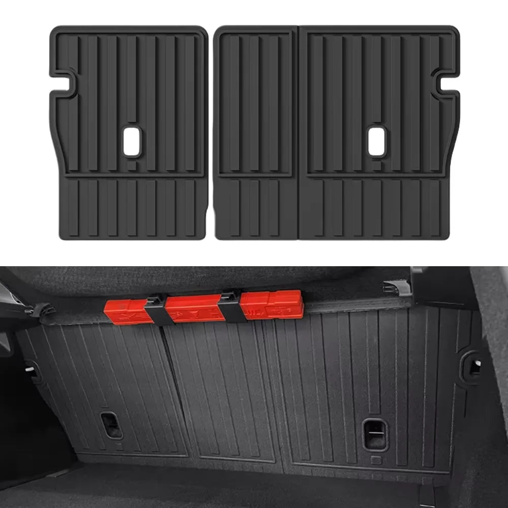 For Volvo EX30 2024 2025 Left & Right Hand Drive TPE Floor Mats Trunk Mat, All Weather Waterproof Cargo Liner Backrest Protector