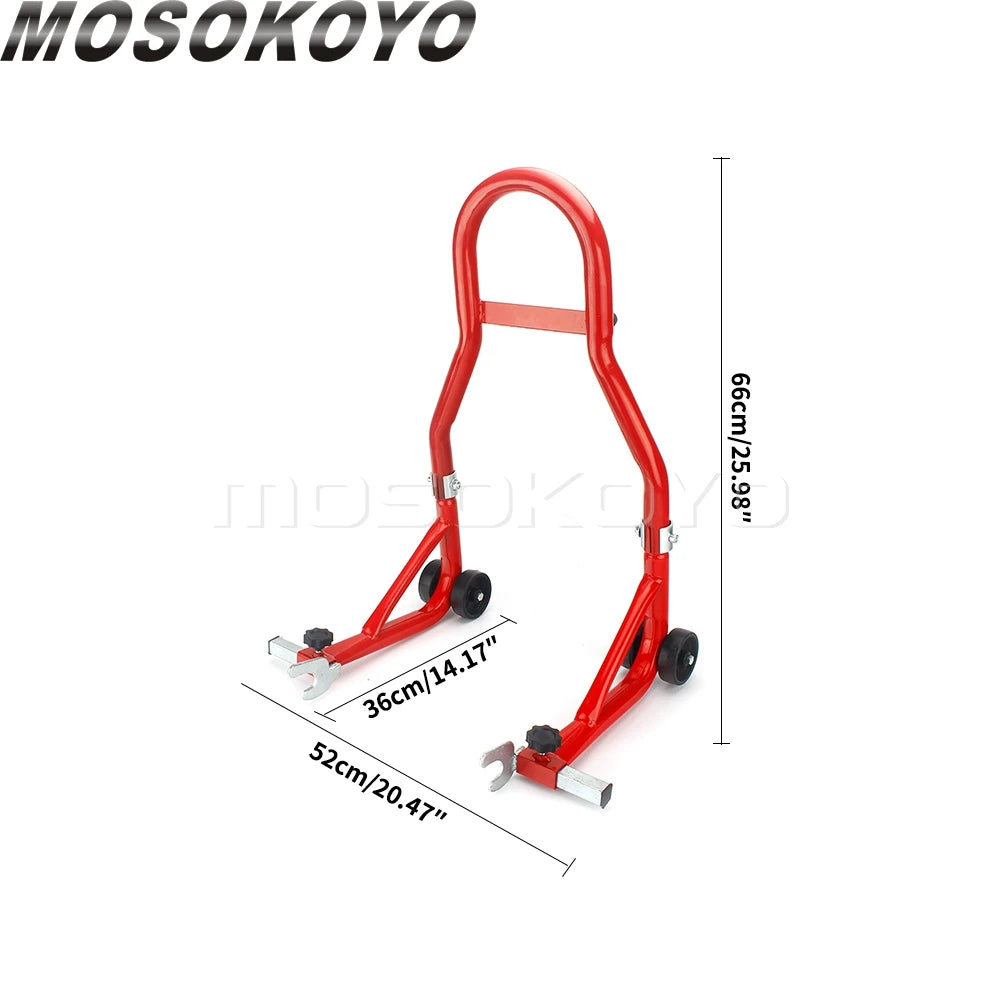 750LB Motorcycle Stand Universal Rear Wheel Support Frame Adjustment Width 7.48"-13.38" Motorbike Lift Stands Tire Repair Tools