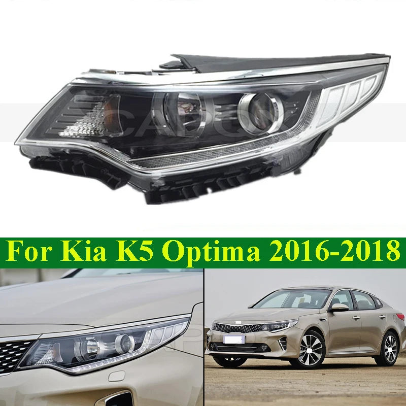 CAPQX 7/12Pin Front Bumper Head Light Head Lamp for KIA K5 Optima 2016-2018 Headlamp Headlight Daytime Running Light Turn Light
