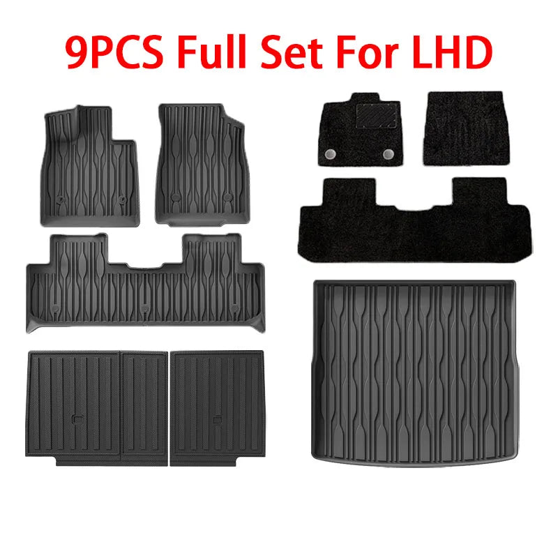 For BYD Seal U Sealion 6 Song plus 2021-2025 2026 TPE Floor Mats and Cargo Liner, All Weather Floor Liners Trunk Mat LHD & RHD