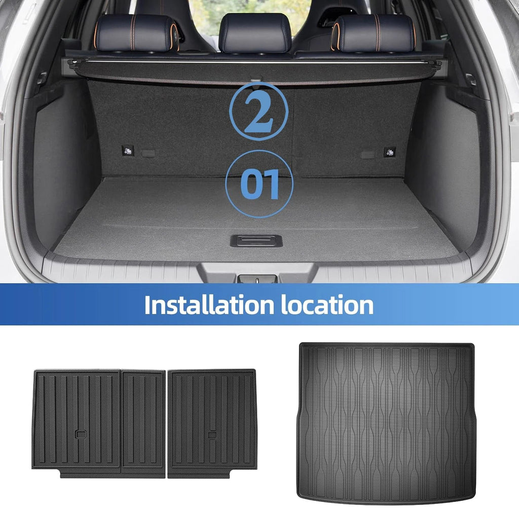 For BYD Seal U Sealion 6 Song plus 2021-2025 2026 TPE Floor Mats and Cargo Liner, All Weather Floor Liners Trunk Mat LHD & RHD