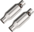 2" Universal Catalytic Converter, 2" Inch Inlet/Outlet Cat Converter with O2 Port (2 Pcs)