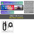 11.26" 4K 2160P Car Dvr Carplay Android Auto Dash Cam GPS WIFI BT FM Stream Rear View Mirror Dashcam Dvrs Camera Drive Recorder