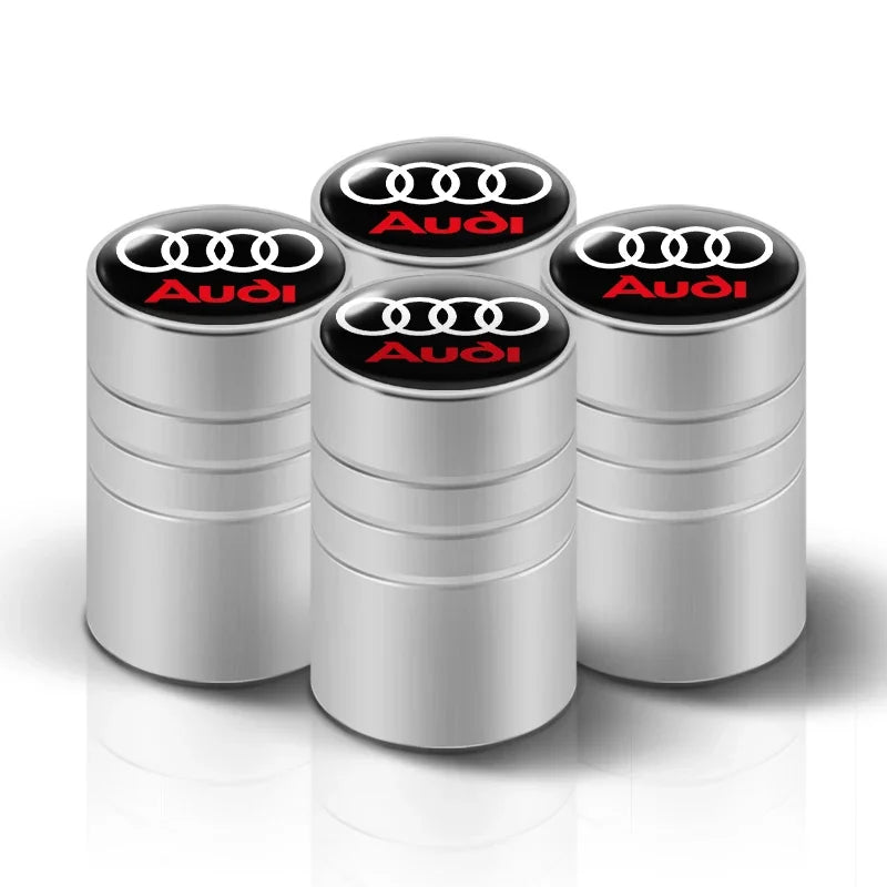 4Pcs Car Wheel Tire Valve Caps Tyre Stem Cover Bolt-In Accessories for  Sline A6 Q7 A7 S3 A8 A3 RS A1 A5 A4 Quattro Q5 Q3 TT