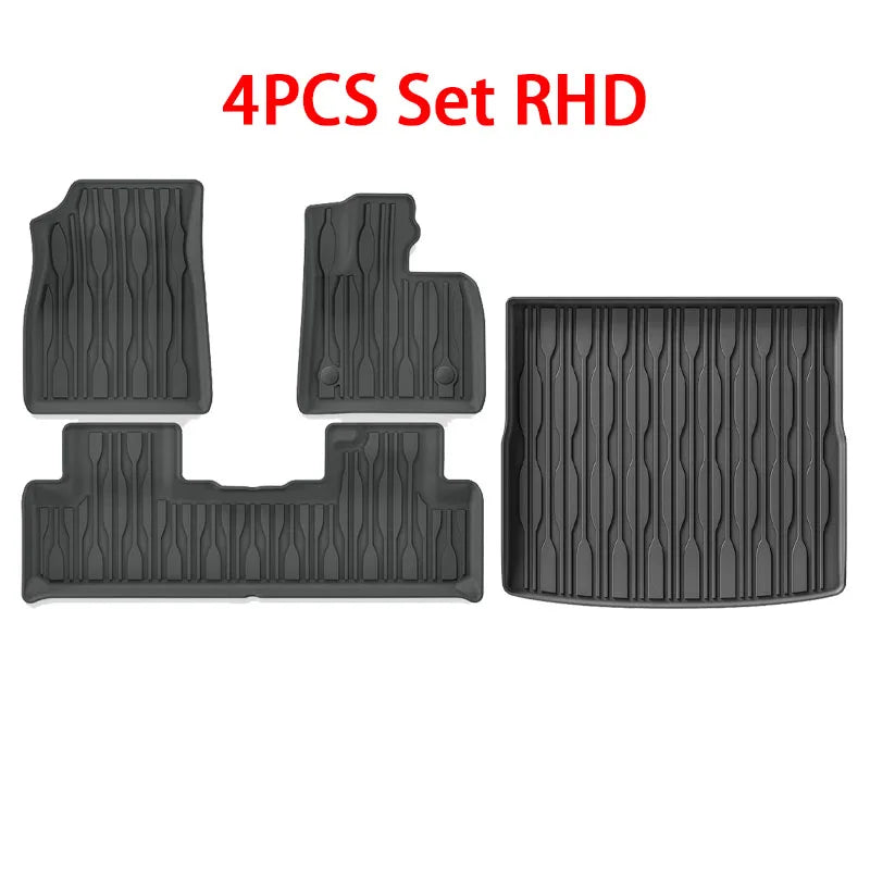 For BYD Seal U Sealion 6 Song plus 2021-2025 2026 TPE Floor Mats and Cargo Liner, All Weather Floor Liners Trunk Mat LHD & RHD