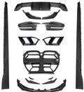 New Dry Carbon Fiber Car Body Kit Front Bumper Grille Lip Air Vents for G80 G82 M3 M4 2021-2024
