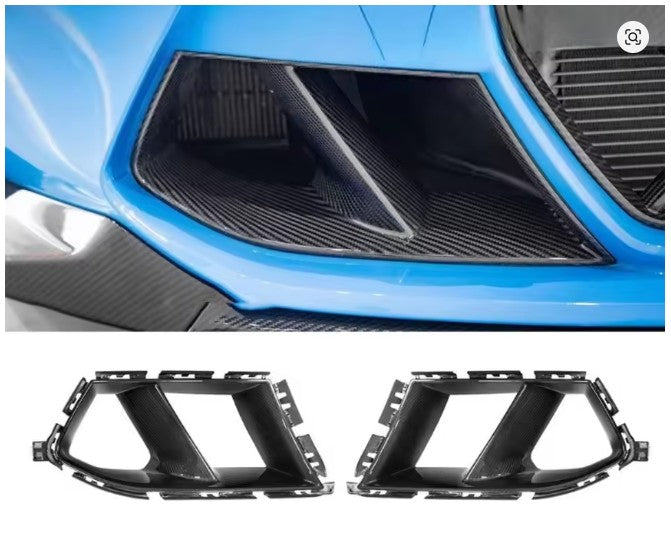 For BMW M3 G80 M4 G82 Front Bumper Air Intake Vent Cover Real Dry Carbon Fiber MP Style Gloss Trim Exterior Styling Accessories