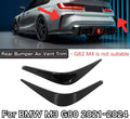 Rear Bumper Air Vent Trim For BMW M3 G80 2021 2022-2024 Glossy Black Car Accessories Body Kit Cars Carbon Fiber Painted BMW