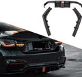 LED Rear Bumper Diffuser Lip PP CAR Accessories For BMW M4 F82 F80 M3 2015-2020