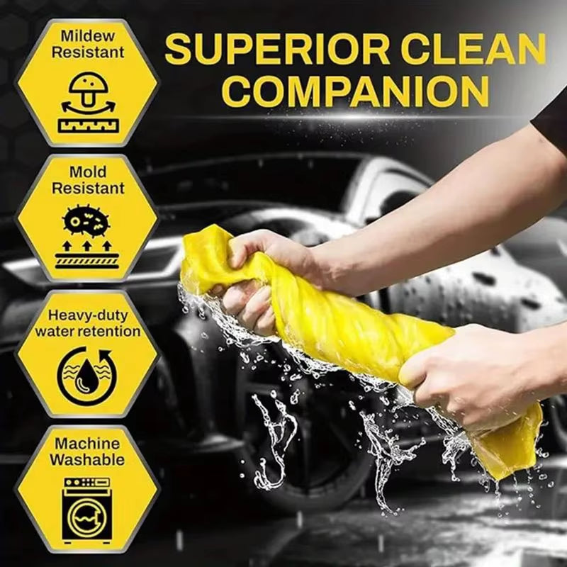 Pva Wash Car Towel Premium Quick-Dry Towel Ultra Absorbent Scratch-Free Reusable for Auto Maintenance Soft Deerskin Cloth