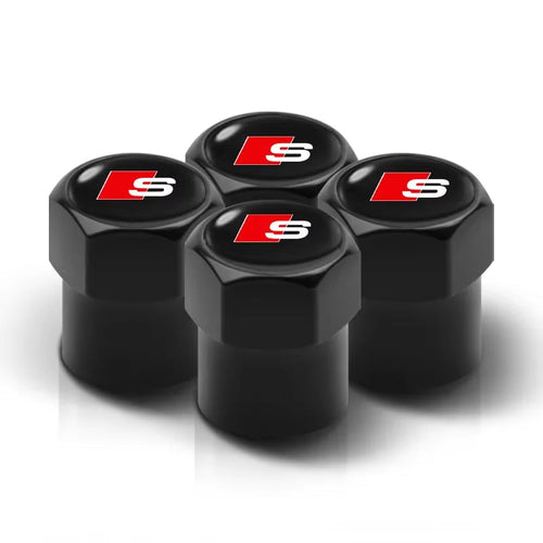 4Pcs Car Wheel Tire Valve Caps Tyre Stem Cover Bolt-In Accessories for  Sline A6 Q7 A7 S3 A8 A3 RS A1 A5 A4 Quattro Q5 Q3 TT