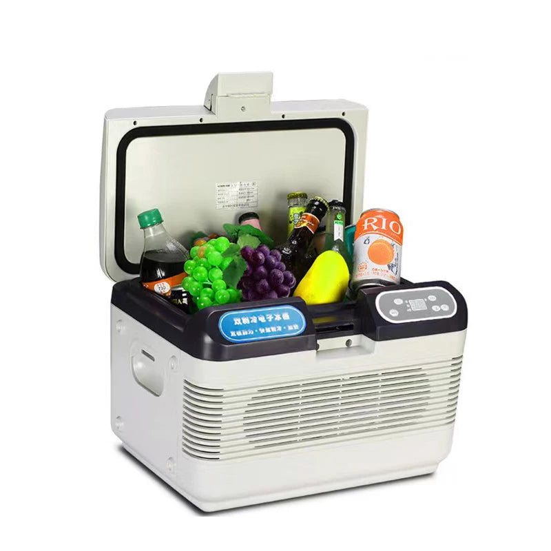 12L Car Refrigerator Car and Home Dual Purpose Small Refrigeration Refrigerator Cold and Hot Dual Energy Refrigerator