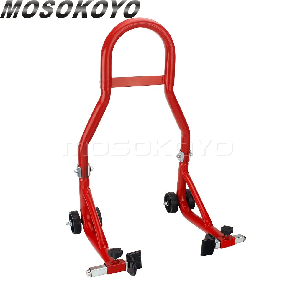 750LB Motorcycle Stand Universal Rear Wheel Support Frame Adjustment Width 7.48"-13.38" Motorbike Lift Stands Tire Repair Tools