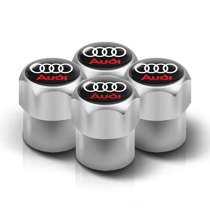 4Pcs Car Wheel Tire Valve Caps Tyre Stem Cover Bolt-In Accessories for  Sline A6 Q7 A7 S3 A8 A3 RS A1 A5 A4 Quattro Q5 Q3 TT
