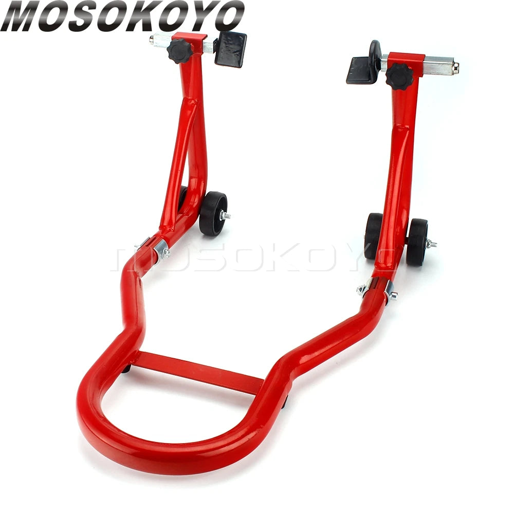 750LB Motorcycle Stand Universal Rear Wheel Support Frame Adjustment Width 7.48"-13.38" Motorbike Lift Stands Tire Repair Tools