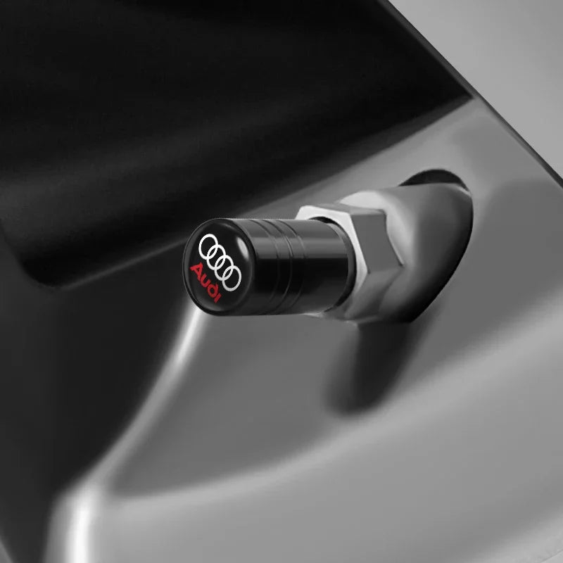 4Pcs Car Wheel Tire Valve Caps Tyre Stem Cover Bolt-In Accessories for  Sline A6 Q7 A7 S3 A8 A3 RS A1 A5 A4 Quattro Q5 Q3 TT