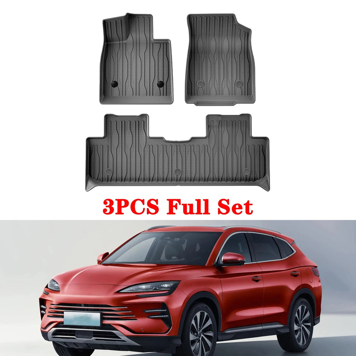 For BYD Seal U Sealion 6 Song plus 2021-2025 2026 TPE Floor Mats and Cargo Liner, All Weather Floor Liners Trunk Mat LHD & RHD