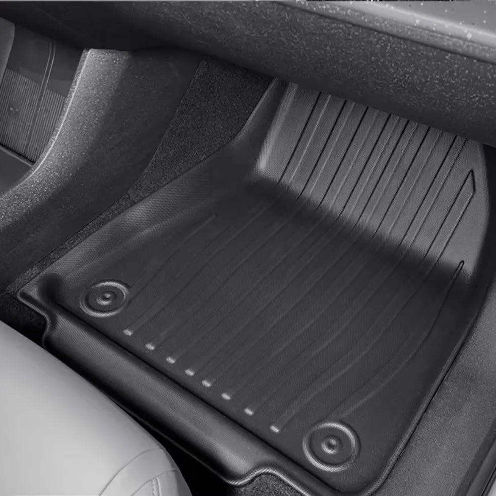 For Volvo EX30 2024 2025 Left & Right Hand Drive TPE Floor Mats Trunk Mat, All Weather Waterproof Cargo Liner Backrest Protector