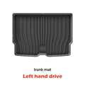 For Volvo EX30 2024 2025 Left & Right Hand Drive TPE Floor Mats Trunk Mat, All Weather Waterproof Cargo Liner Backrest Protector